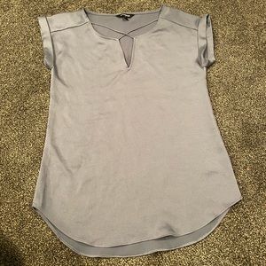 Express grey blue dress shirt